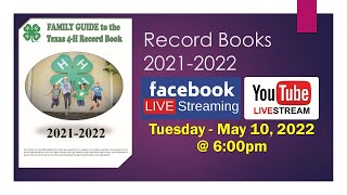 Overview - Texas 4-H Record Books 2021-2022