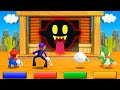 【マリオパーティ アイランドツアー】マリオVsワルイージVsヨッシーVsテレサ(最強CPU｢たつじん)