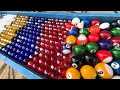 Marble Run Rainbow Colors☆ Line up color-coded marbles and roll them