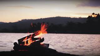 Meditation Music  Sleep or Relax with Calming Water and Fire Sounds