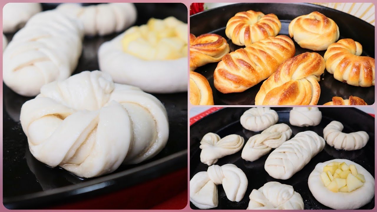 9-ПРОСТЫХ ФОРМ ДЛЯ БУЛОЧЕК.КАК ФОРМИРОВАТЬ БУЛОЧКИ. - YouTube