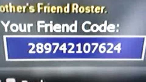 Friend Code Exchange - MWR : Wii