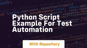 python script example for test automation