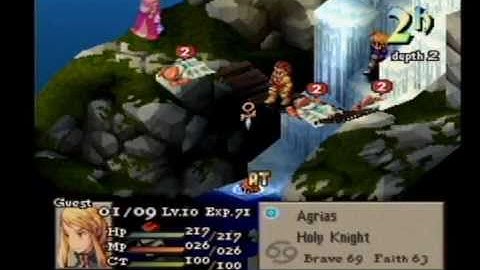 FFT Solo Ramza Challenge - Part 12 Zirekile Falls (Final Fantasy Tactics)