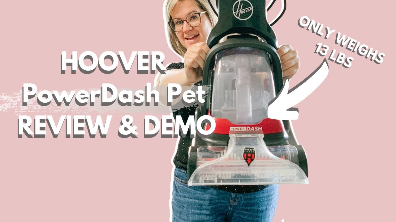 HOOVER PowerDash Pet Carpet Cleaner Review & Demo - YouTube