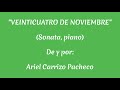"Veinticuatro de noviembre" (Sonata, piano)