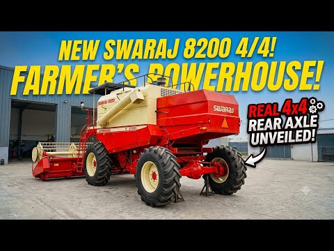 Swaraj 8200 Combine Harvester Specification Explained by Company Representatives