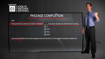 TOEIC Test -The Passage Completion Section - Lesson 4 - Tip 1