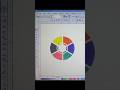 Color Wheel Circular Design | Creative Abstract Shape in Coreldraw