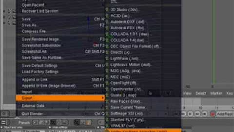 Blender to Lightwave