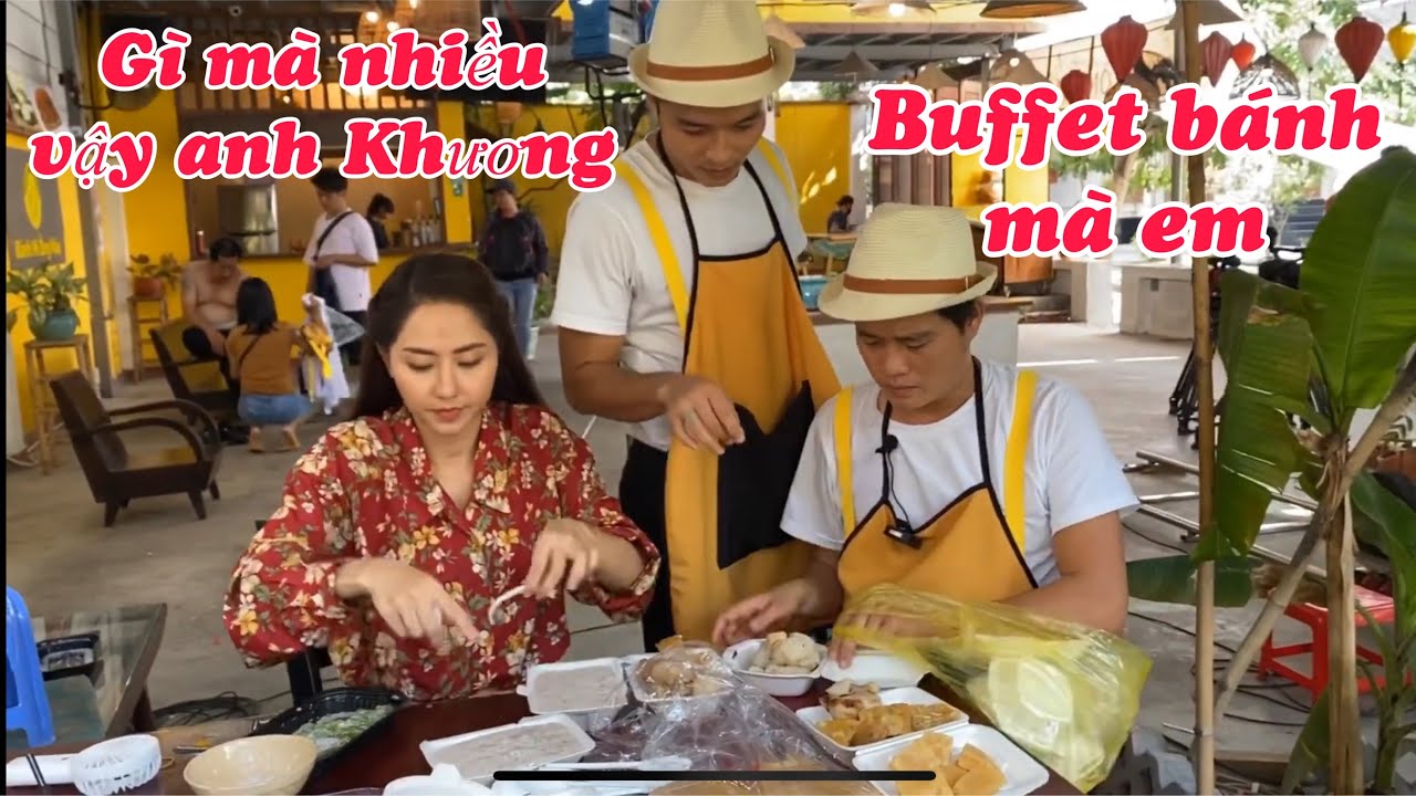 SP Khương Dừa và Tường Vi chiêu đãi cả đoàn bữa tiệc buffet bánh