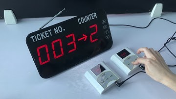 Wireless Queue Call System  Ycall / KOQI C31+MINI white keypad