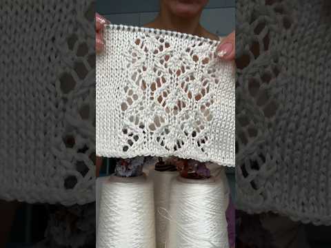 Шелковая блуза спицами ⤴️ #урокивязания #вязаниеспицами #knitting #knit #handmade