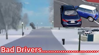 Bad Drivers Of Roblox (major crashes + funny moments)