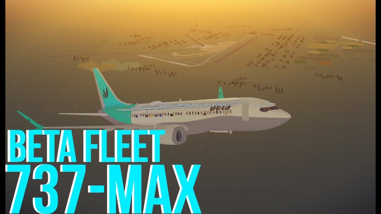 Roblox Beta Fleet Boeing 737 Max Flight Youtube - boeing 747 lolee roblox