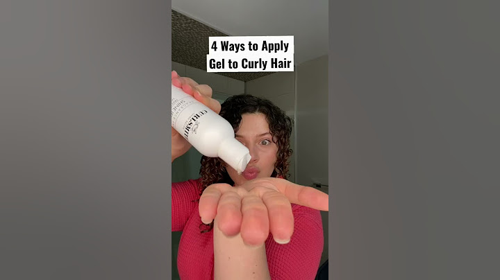4 DIFFERENT WAYS TO APPLY GEL ON CURLY HAIR