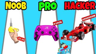 NOOB vs PRO vs HACKER in Car Key Evolution Game | With Oggy And Jack | Oggy Game screenshot 5