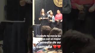 Maia en su acto de egresados