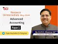 Ca intermediate may 2024 advanced accounting paper review by dr ca r c sharma  vsi jaipur