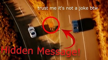 Hidden Message In Fast and Furious 7 ending scene