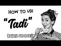 How to use indonesian tenses tadi  learn indonesian online