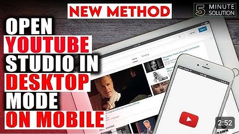 How to open youtube studio desktop mode on mobile 2024 | youtube dashboard on mobile