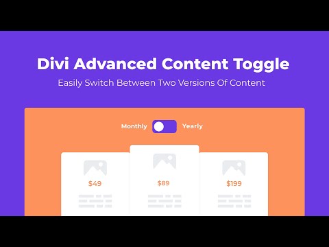 Divi Advanced Content Toggle Module Plugin by WP Zone