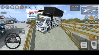 PERMAINAN MOBIL TRUK OLENG TERPAL KOTAK BONGKAR MUAT DI ATAS PARKIRAN - GAME BUS SIMULATOR INDONESIA