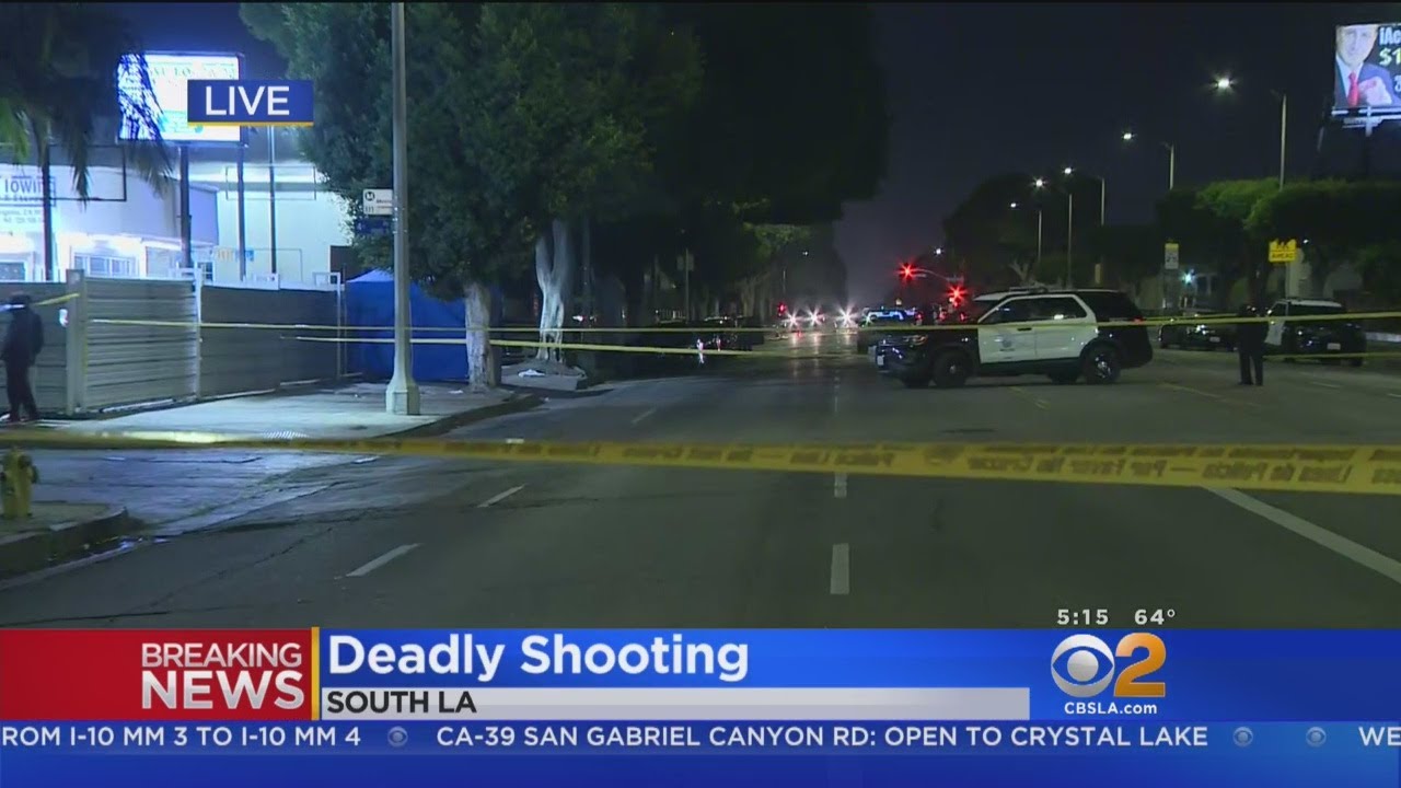 Man Shot To Death In South LA, Suspect At Large - YouTube