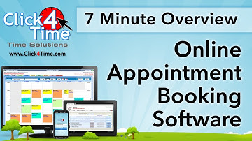 Click4Time Online Appointment Booking and Scheduling Software - 7 Minute Overview