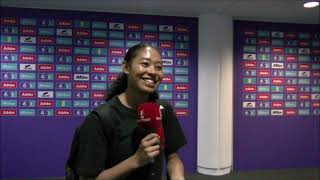 Interview with Manchester United player Jayde Riviere after win of the Adobe FA Women CupFinale 2024