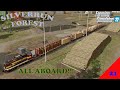 Silverrun Forest Ep 21     That is one huge train load headed to Elmcreek     Farm Sim 22