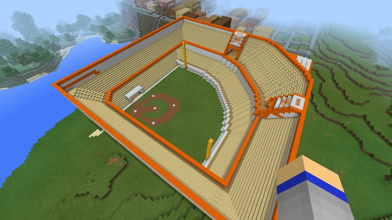 Epic Minecraft Baseball Stadium YouTube