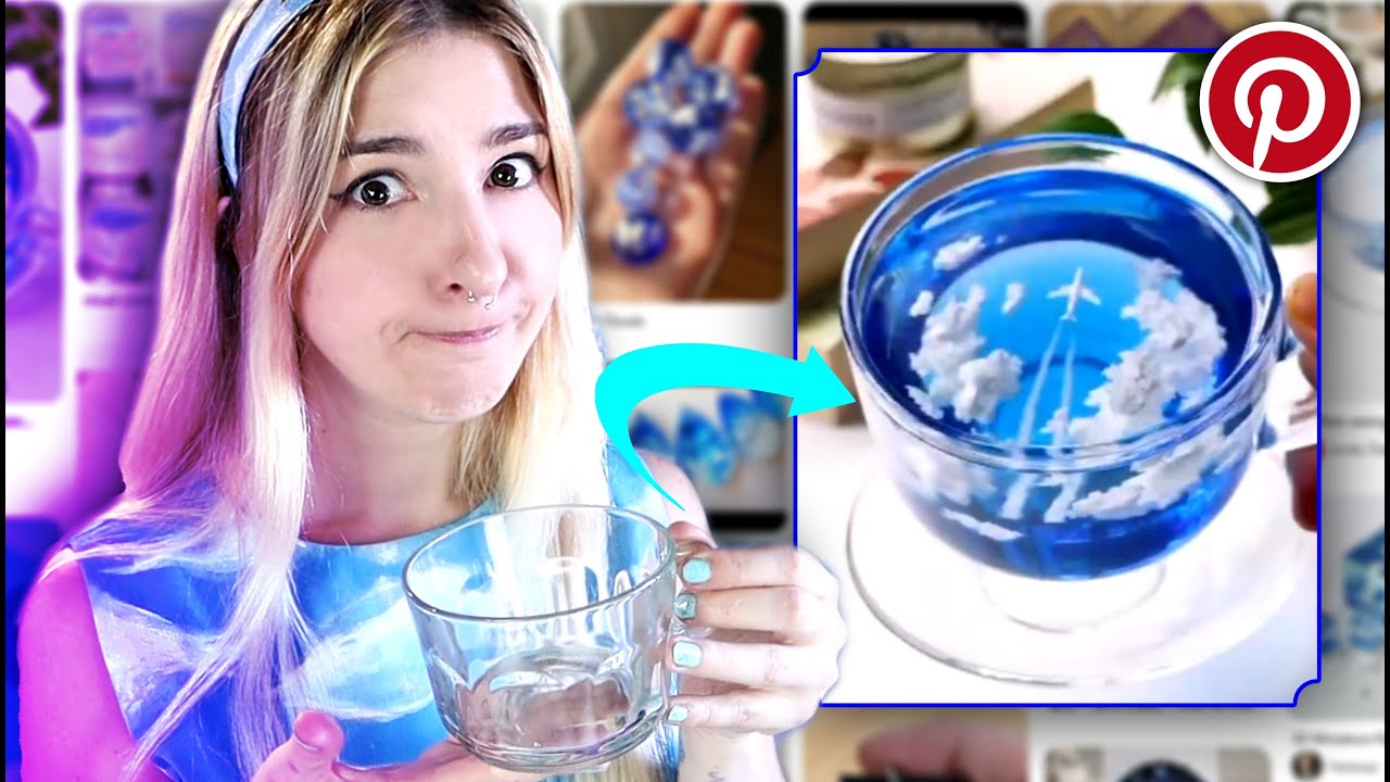 Todo lo que hice con resina me salio mal ¿hasta hoy?... ✨ El cielo en una taza ✨ Ideas de PINTEREST