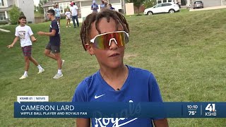 Kansas City, Kansas, Wiffle ballers get unexpected visit from Salvador Perez