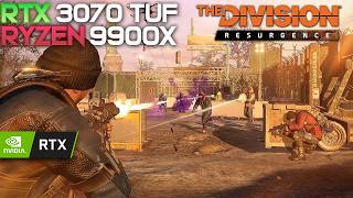 The Division Resurgence / RTX 3070 TUF, Ryzen 9900X