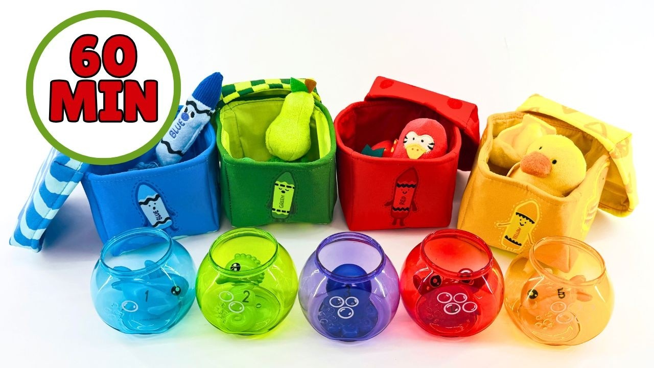 Toddler Learning Kid Friendly Activities! Kids Count to 5 & Learn Colors in English & Spanish