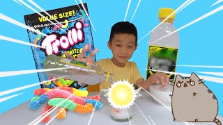 Nolan tries  Dancing Gummy Worm Experiment