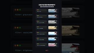 CSS Filter Property 👍 Apply visual effects to any element