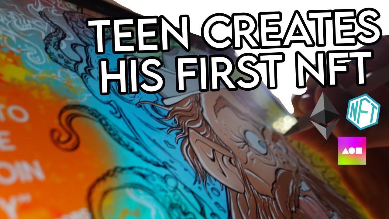 TEEN Creates his FIRST NFT!!!