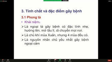 Nguyên nhân gây bệnh theo quan niệm của Đông Y. 2 tiếng.  Lý luận Y học cổ truyền. Ths Nguyễn Tú Như