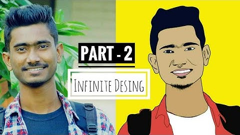 PART - 2 Vector art  [cartoon] step by step in Infinite Design || Full HD Experience