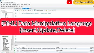 #DML (#insert #update #delete ) #mysql #mysqltutorials