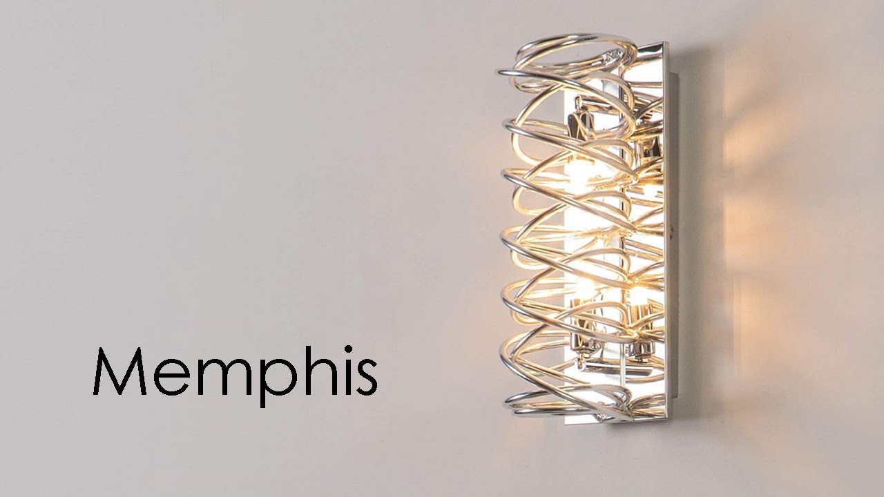 Wandlamp modern design chroom MEMPHIS