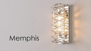 Wandlamp modern design chroom MEMPHIS