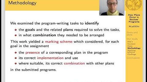 SIGCSE 2020 - How Plans Occur In Novices