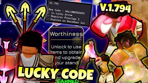 [YBA] NEW UPDATE! LUCKY ARROW CODE + ALL SPEC BALANCE CHANGES.. (INSANE)