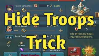 Hide troops trick lords mobile | hindi