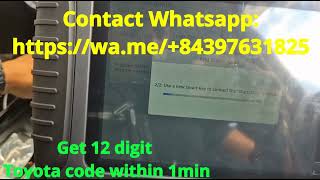 How To Program Key Toyota Aqua 2022 Add New Key By Xtool X100 Pad 3 - Jointdmc 12 Digit Key Code