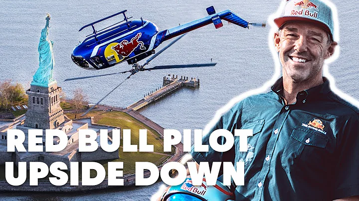 Red Bull Helicopter Flies Upside Down Over New Yor...